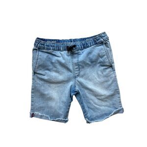 Bullhead Denim Co Light Wash Pull On Denim Shorts Size Small 30” Waist